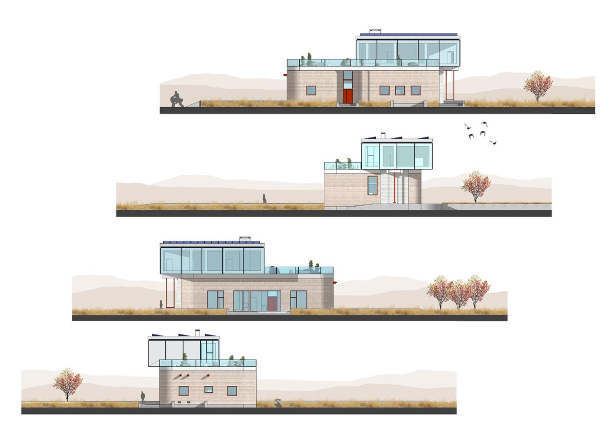 Проект Phoenix House. Экспериментальный автономный индивидуальный экодом в степном районе Казахстана. Иллюстрация 2